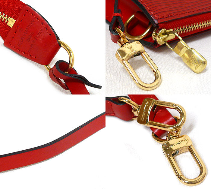 Louis Vuitton Epi Pochette Accessoire Accessory Pouch Mini Bag
