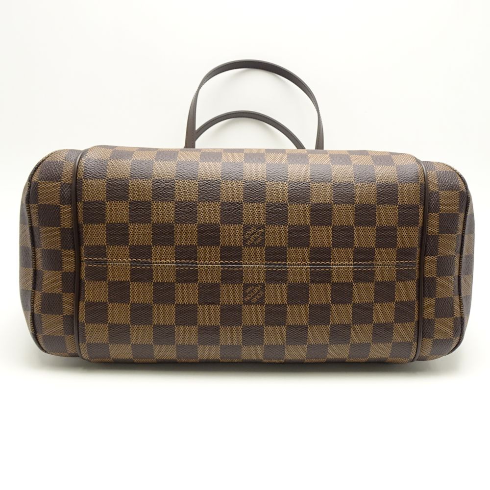 Louis Vuitton Damier Totally MM Ebene Shoulder Bag Brown