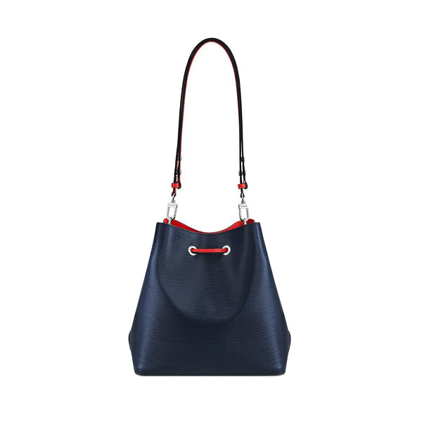 Louis Vuitton Noe Epi Shoulder Bag Black Red
