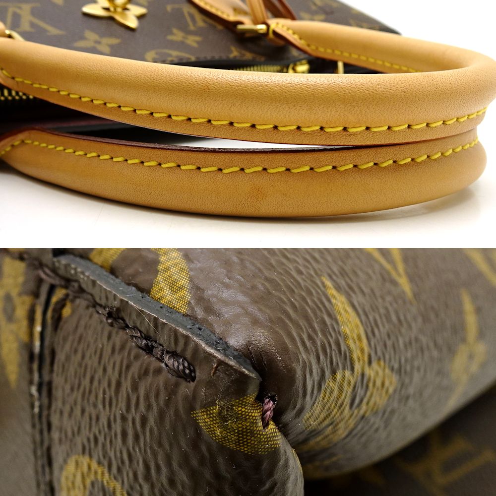 Louis Vuitton Monogram Flower Tote Brown 2WAY Bag