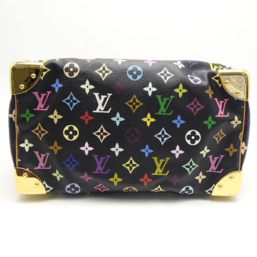 Louis Vuitton Multicolor Speedy 30 Noir Boston Bag Black