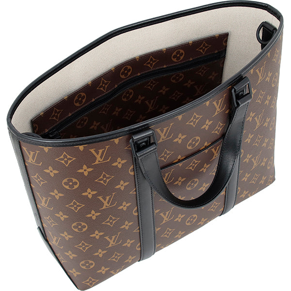 Louis Vuitton Tote Bag Weekend Tote PM Monogram Macassar Leather