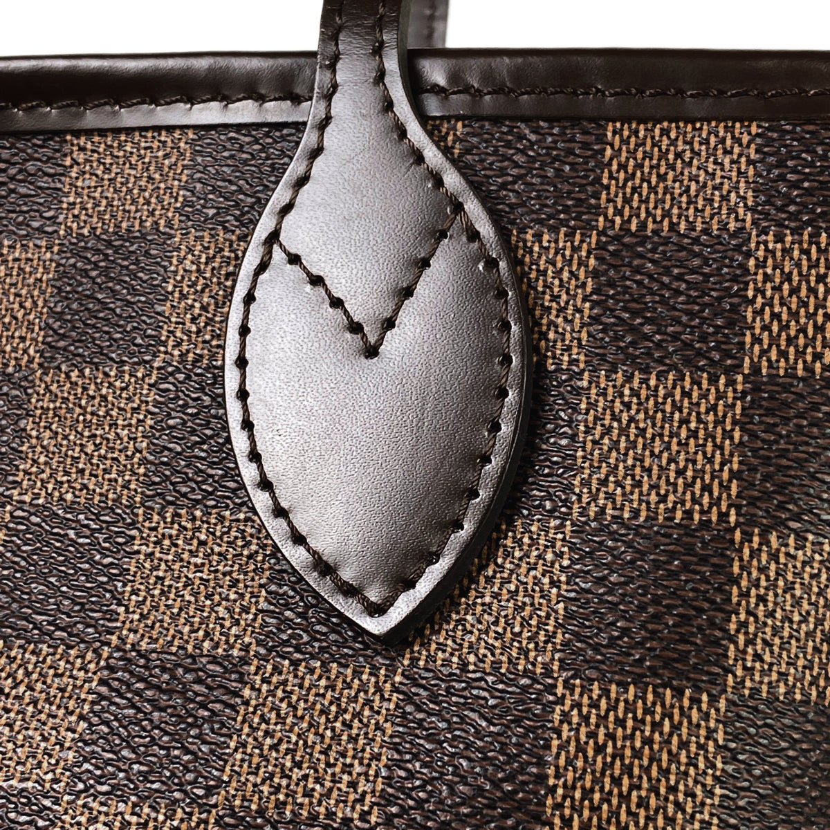 Louis Vuitton Neverfull MM Handbag Tote Bag Damier Brown
