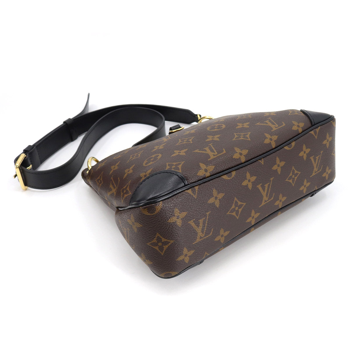 Louis Vuitton Monogram Odeon NM PM Shoulder Bag Brown Noir