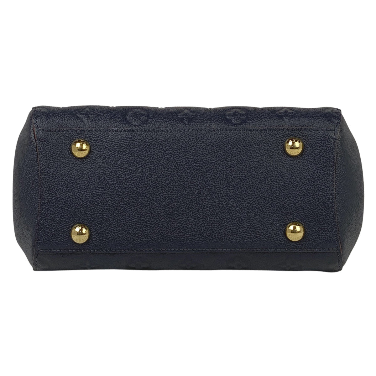 Louis Vuitton Montaigne BB Handbag Monogram Implant Marine Rouge