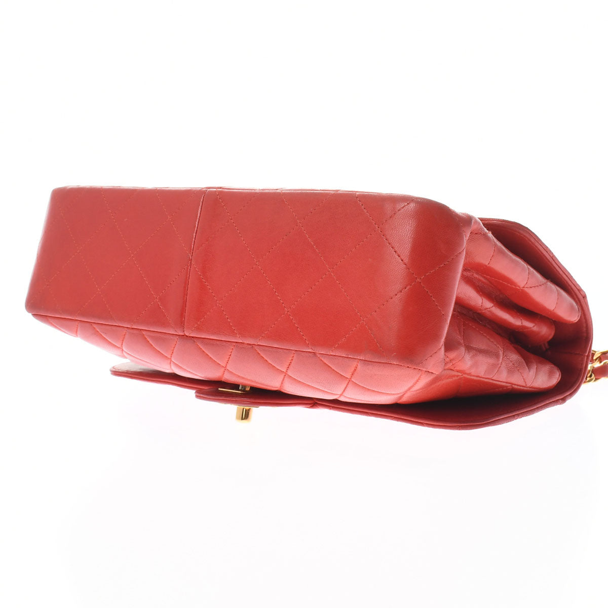 Chanel Matelasse Double Face Chain Shoulder Red Gold Hardware Lambskin Shoulder Bag