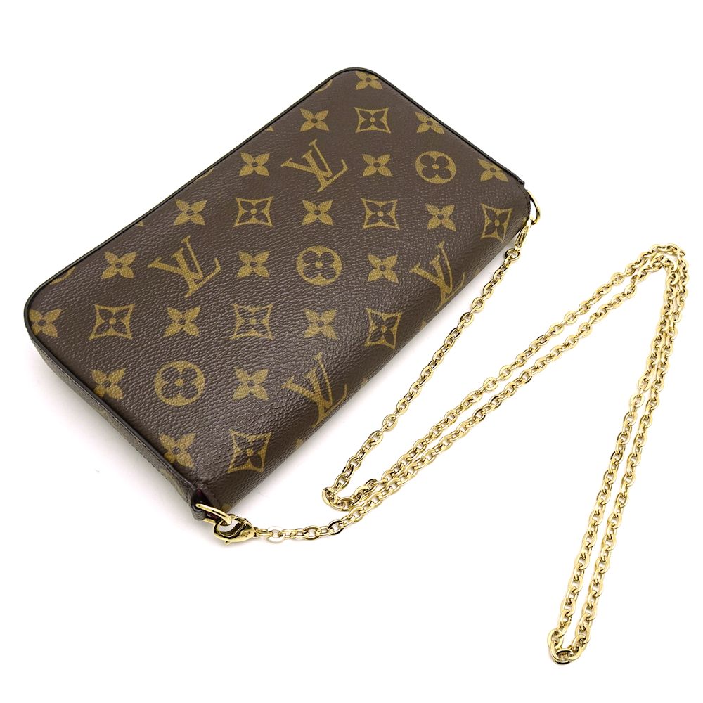 Louis Vuitton Monogram Pochette Felicie Brown
