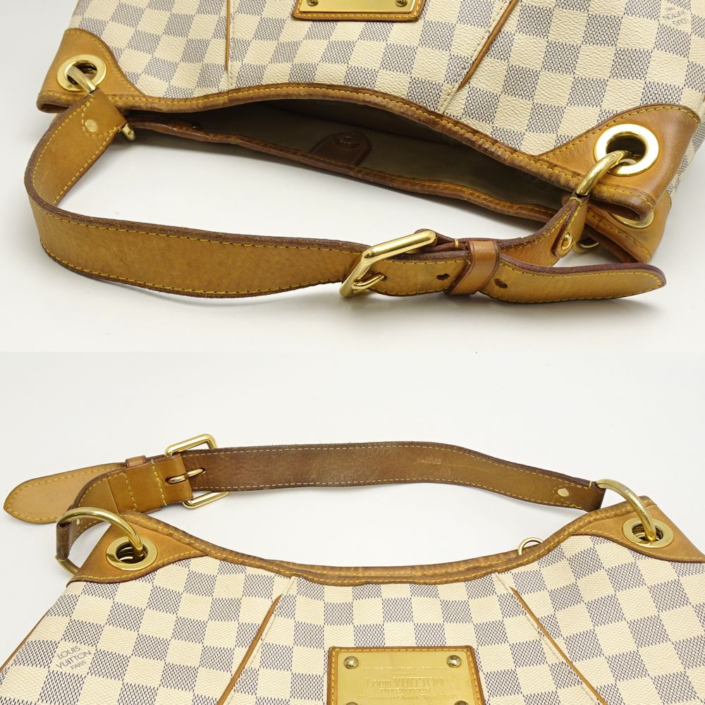 Louis Vuitton Damier Azur Galliera PM Shoulder Tote White