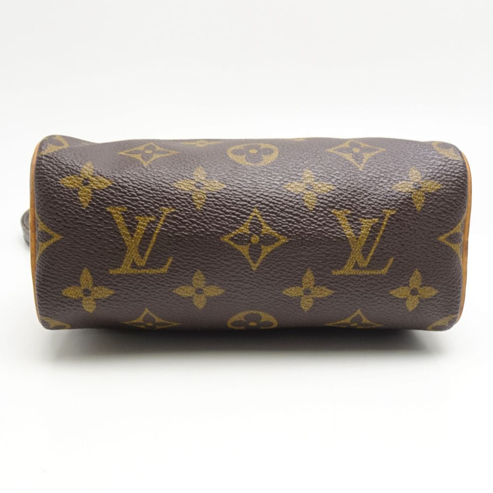 Louis Vuitton Monogram Mini Speedy Brown Mini Bag Pouch