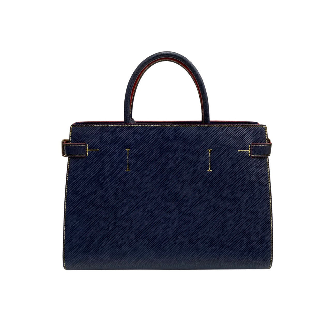 Louis Vuitton Twist Tote Epi Turnlock Leather Navy
