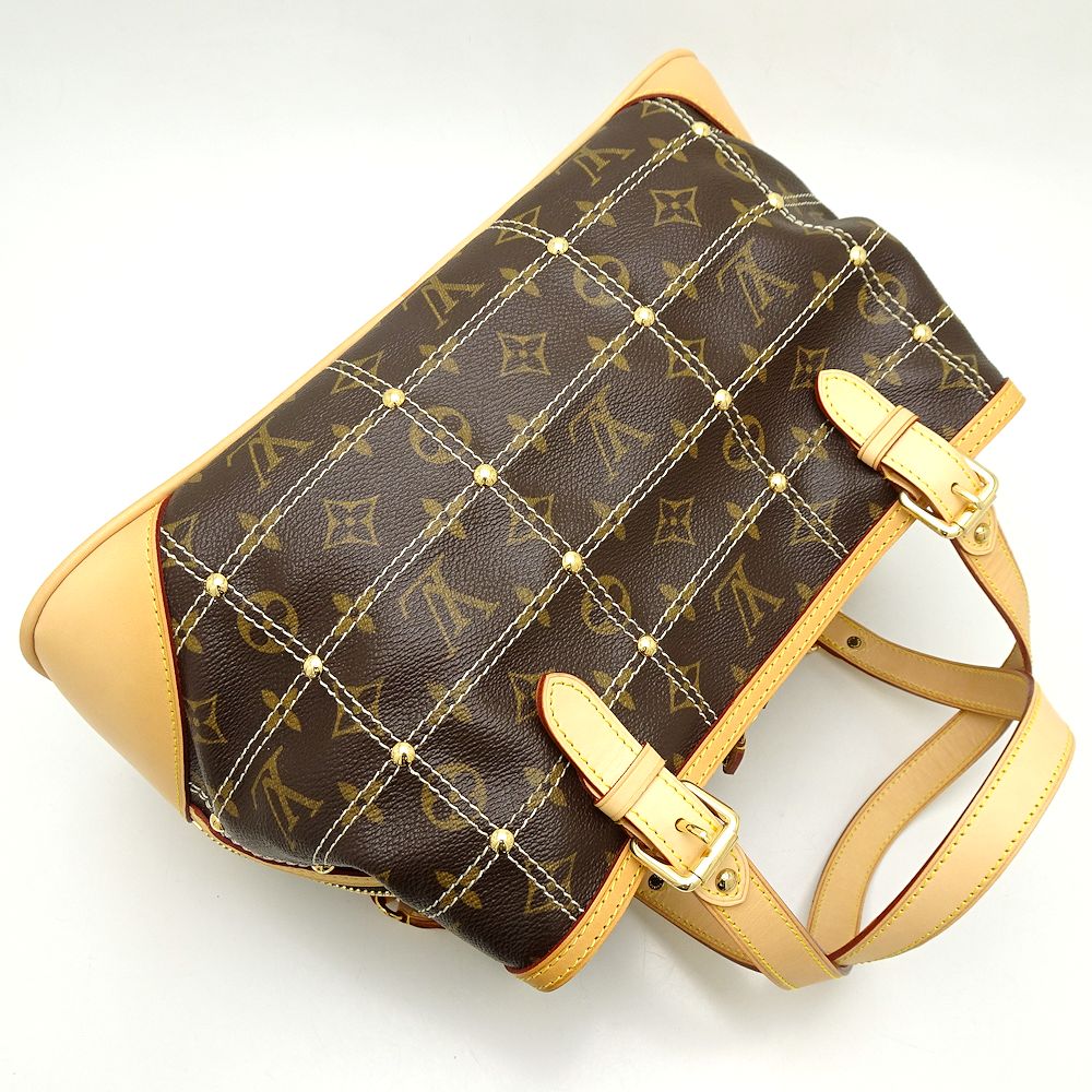 Louis Vuitton Monogram Riveting Brown Shoulder Bag
