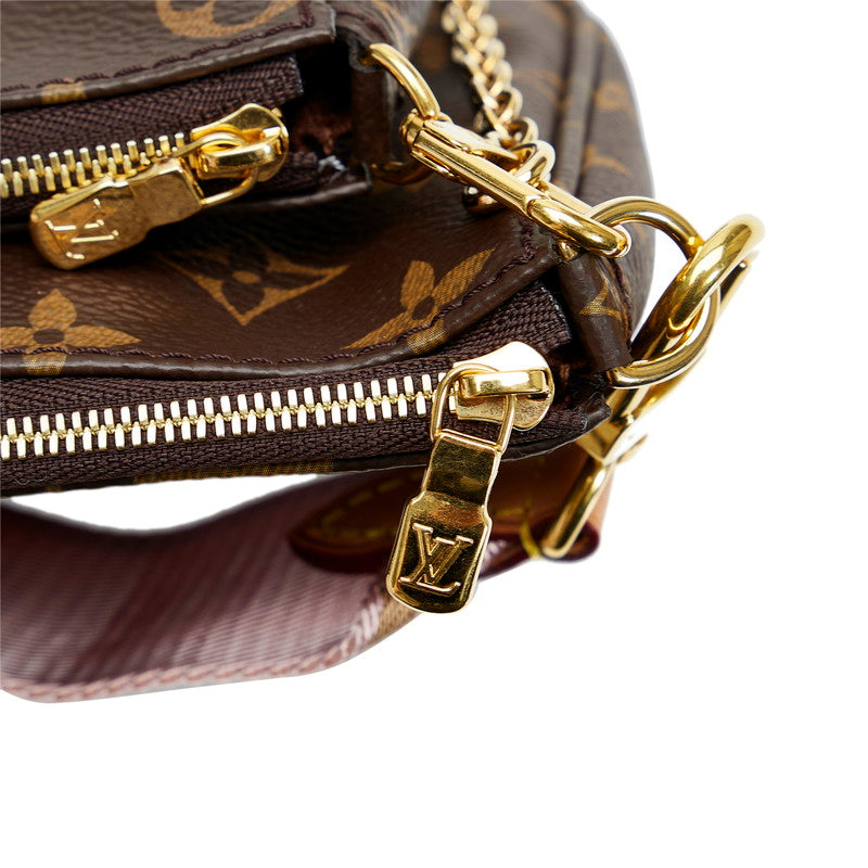 Louis Vuitton Multi Pochette Accessoire Shoulder Bag Rose Claire Brown