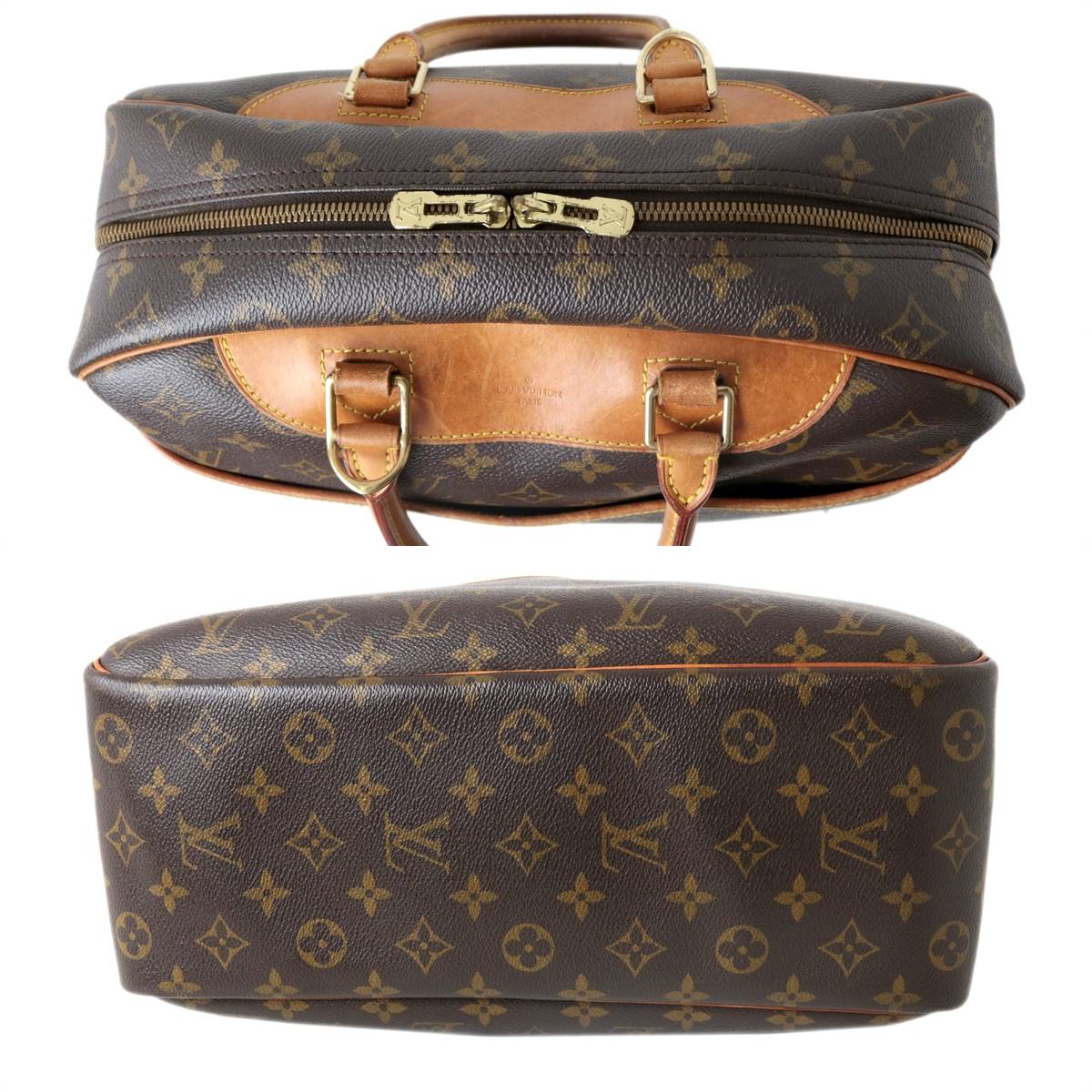 Louis Vuitton Deauville Handbag Boston Bag Monogram