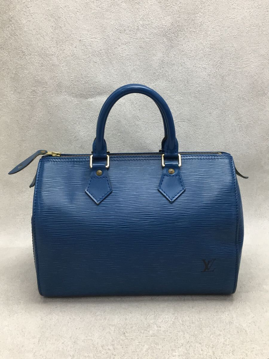Louis Vuitton Speedy 25 Epi BLUL Eather