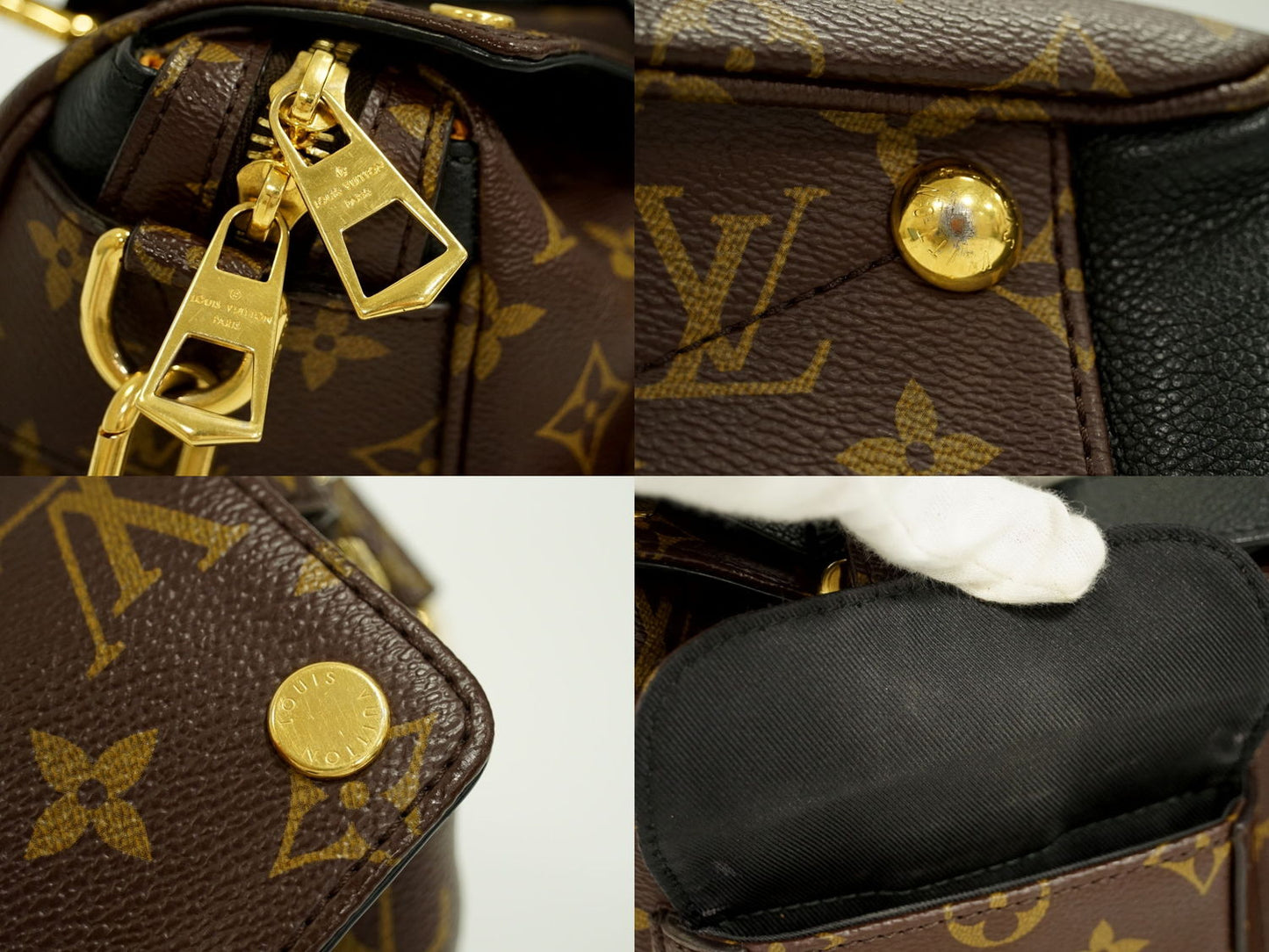 Louis Vuitton Manhattan Monogram Leather Shoulder Bag