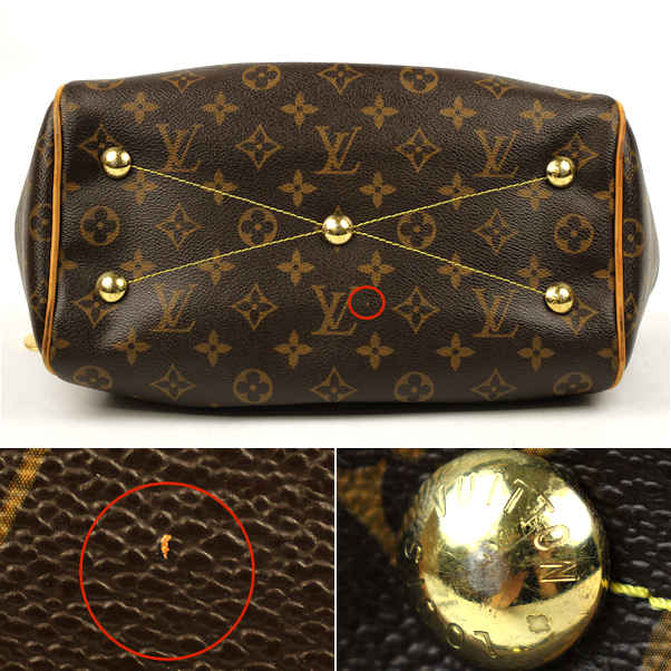 Louis Vuitton Tivoli PM Handbag Monogram Canvas Brown