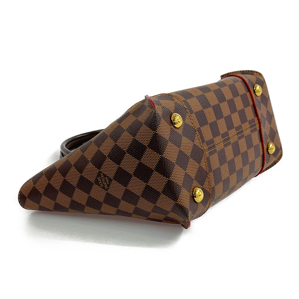 Louis Vuitton Damier Ebene Kaisa Tote PM Handbag Brown