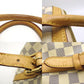 Louis Vuitton Damier Azur Berkley Handbag Boston Bag White