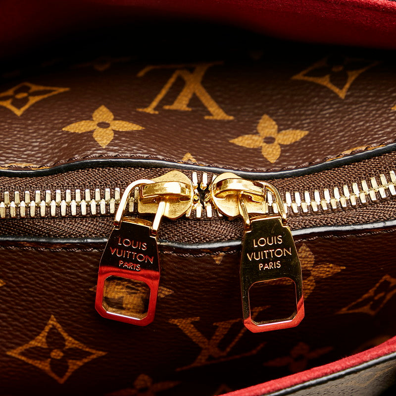 Louis Vuitton Flower Zipped PM Handbag Shoulder Bag Brown