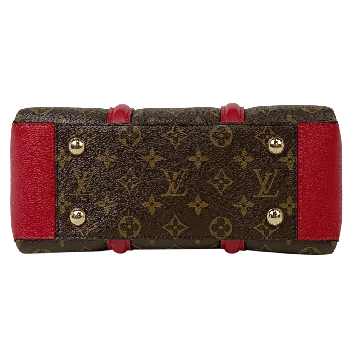 Louis Vuitton Soufflot NV BB Shoulder Bag Monogram Cerise Red