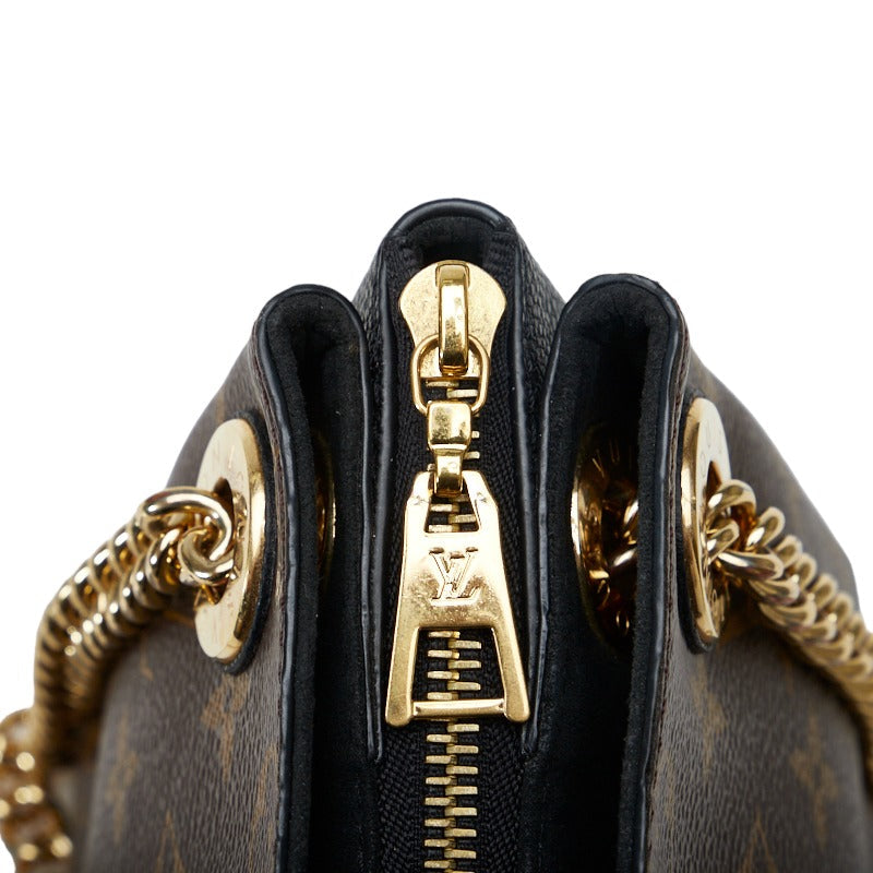 Louis Vuitton Surenne BB Chain Shoulder Bag Brown