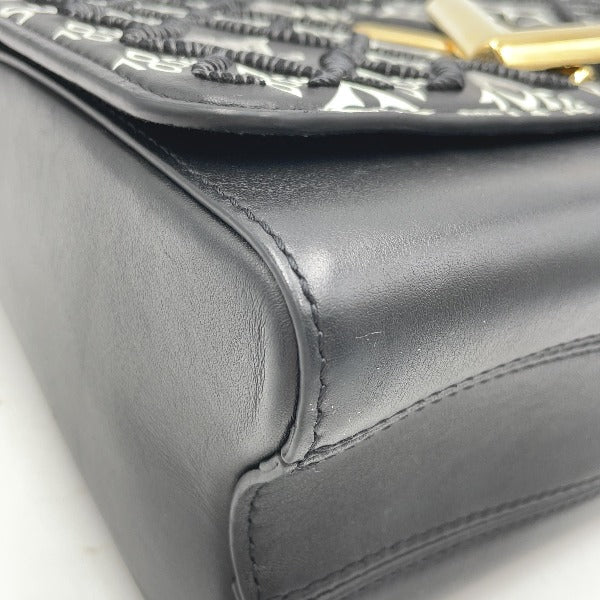 Louis Vuitton Twist MM Shoulder Bag Black