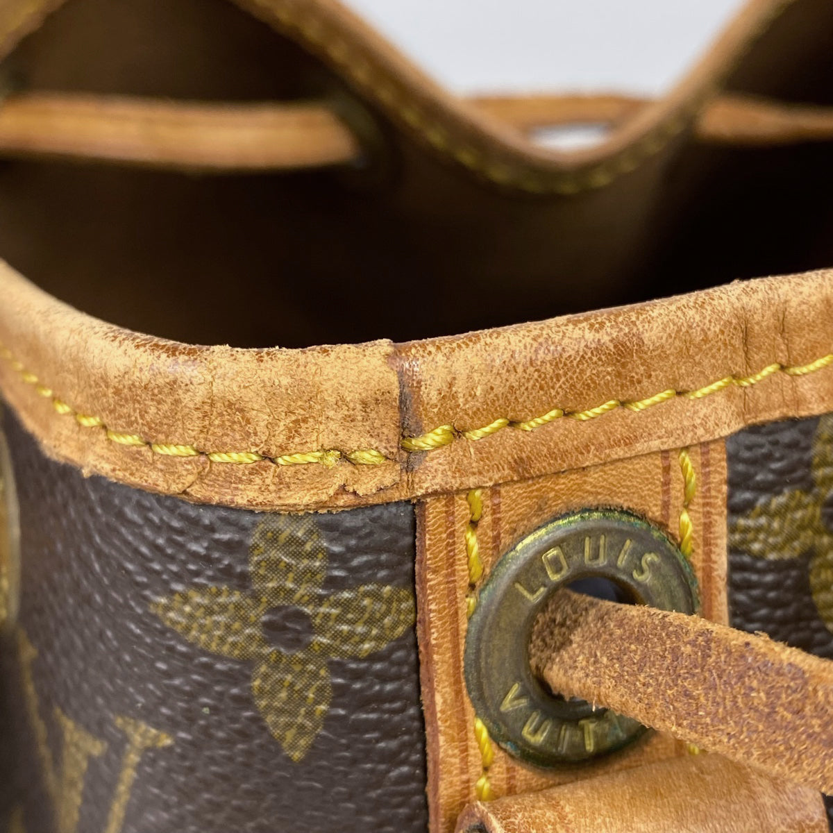 Louis Vuitton Petite Noe Drawstring Shoulder Bag Monogram Brown