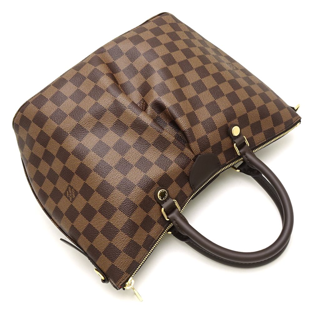 Louis Vuitton Damier Sienna MM 2WAY Bag Ebene Brown