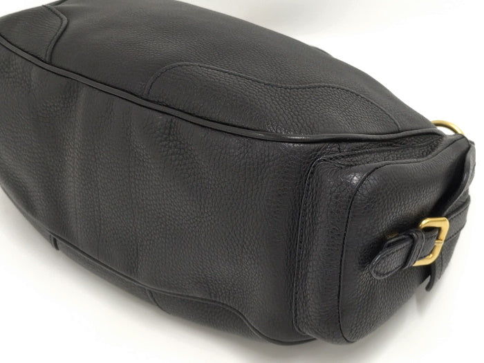 Prada Shoulder Bag Leather Black