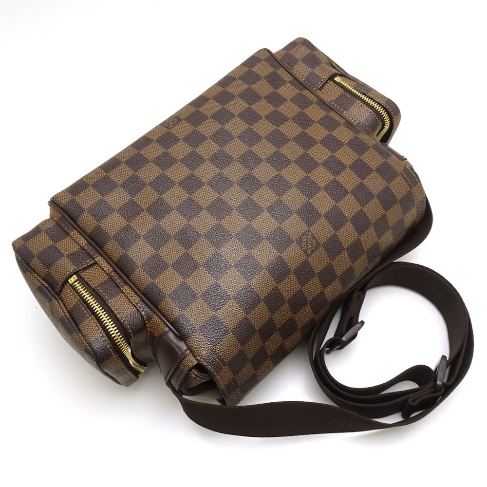Louis Vuitton Damier Reporter Melville Ebene Diagonal Shoulder Brown