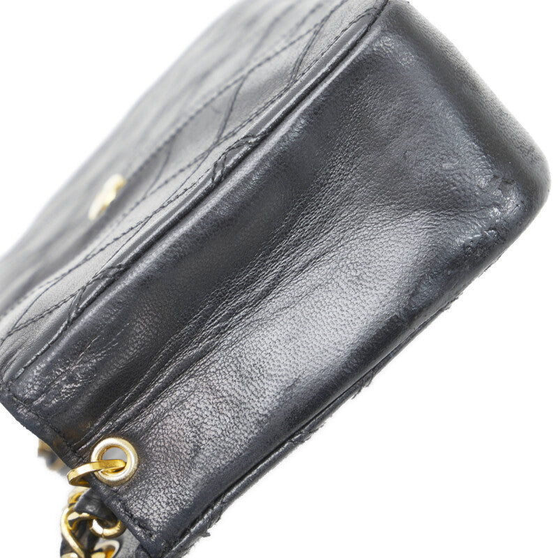 Chanel Decacoco Cocomark Bicolore Chain Shoulder Bag Black
