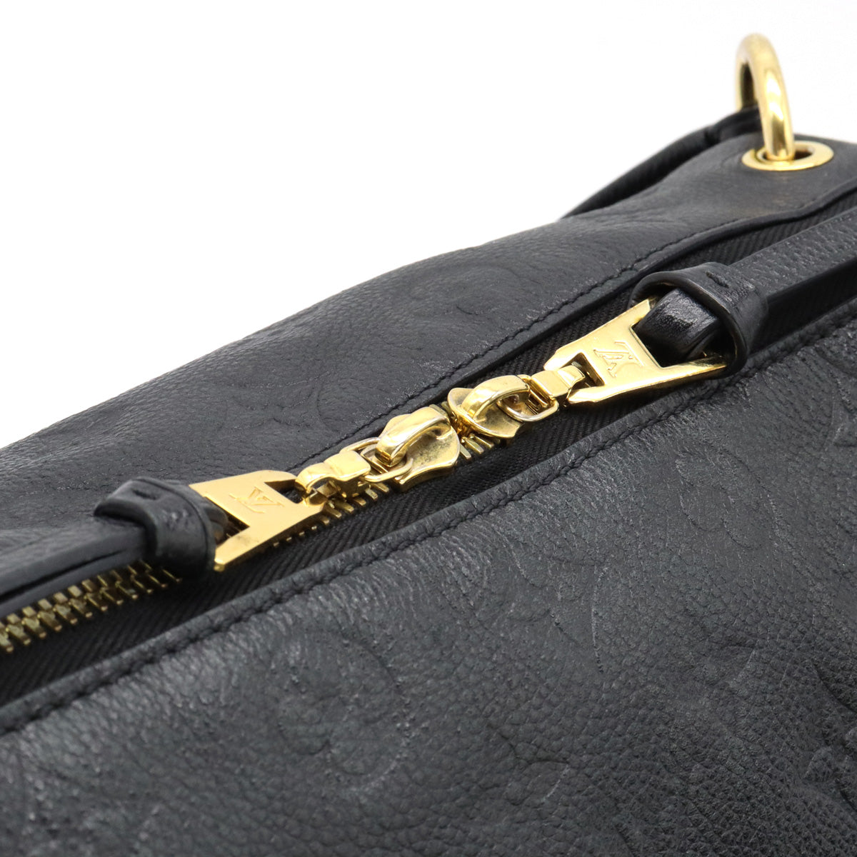 Louis Vuitton Monogram Implant Pontyu PM Shoulder Bag Noir Black