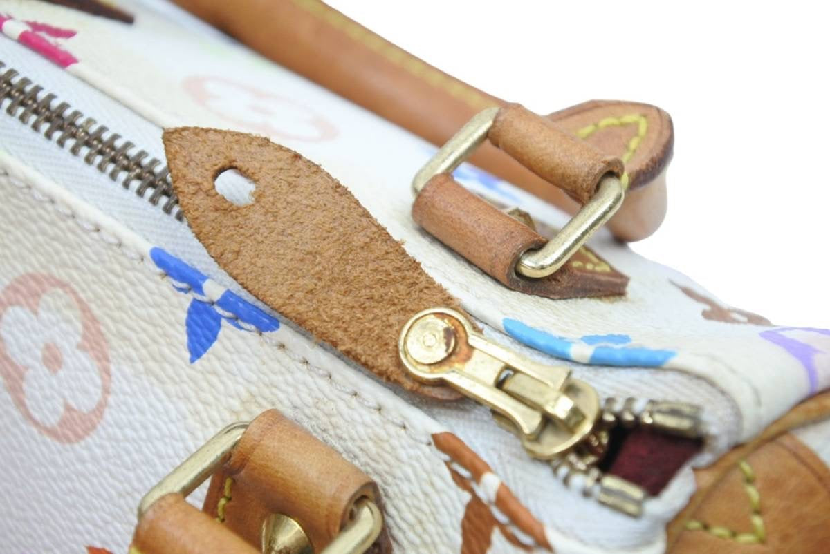 Louis Vuitton Takashi Murakami Mini Speedy White Bron Monogram
