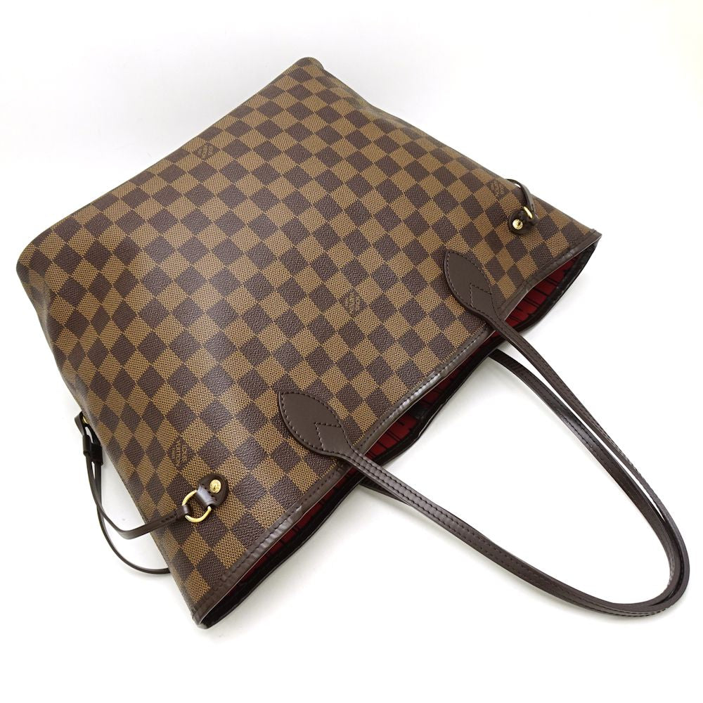 Louis Vuitton Damier Neverfull MM Ebene Tote Bag Brown