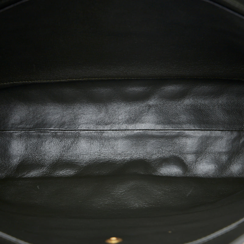 Chanel Coco Mark Chain Tote Bag Lambskin Black Gold