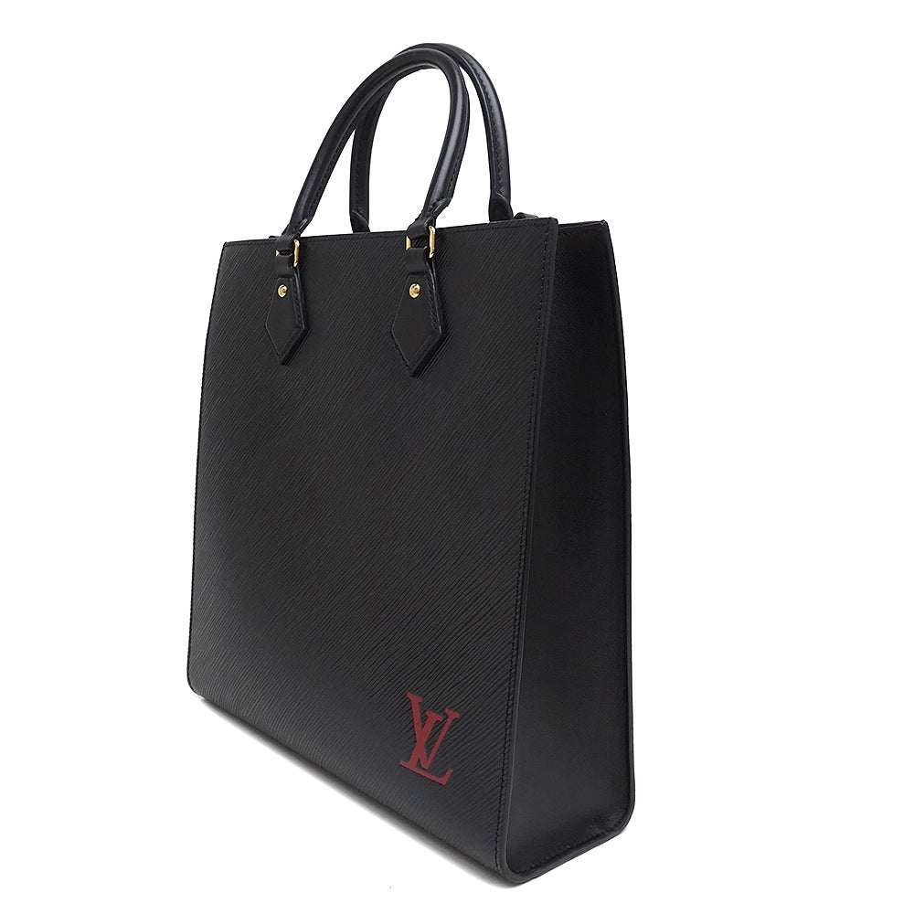 Louis Vuitton Epi Leather Sac Plat PM Diagonal Shoulder Bag Black