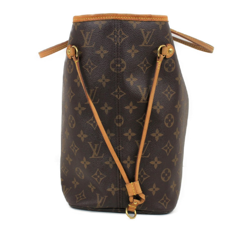 Louis Vuitton Neverfull MM Handbag Tote Bag Monogram Brown