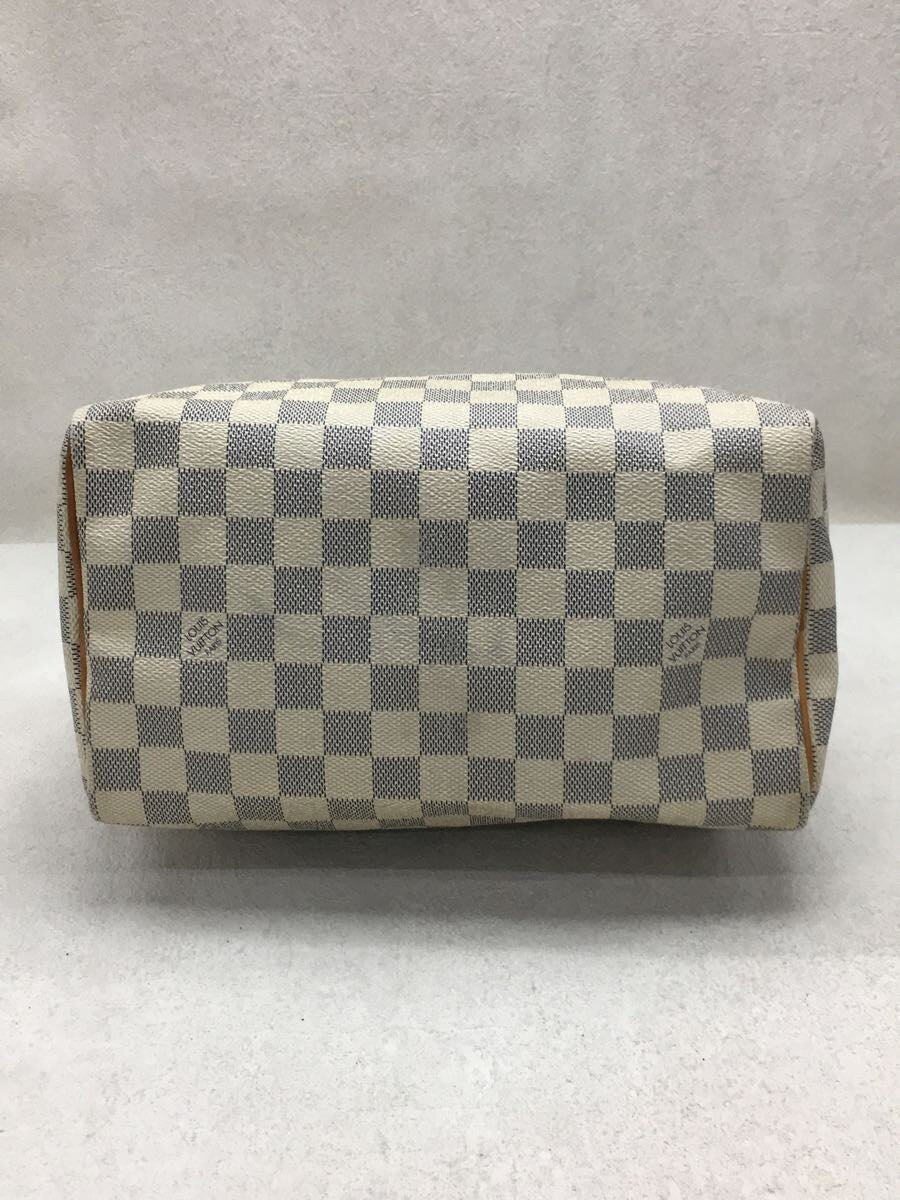 Louis Vuitton Speedy Handbag Damier Azur White
