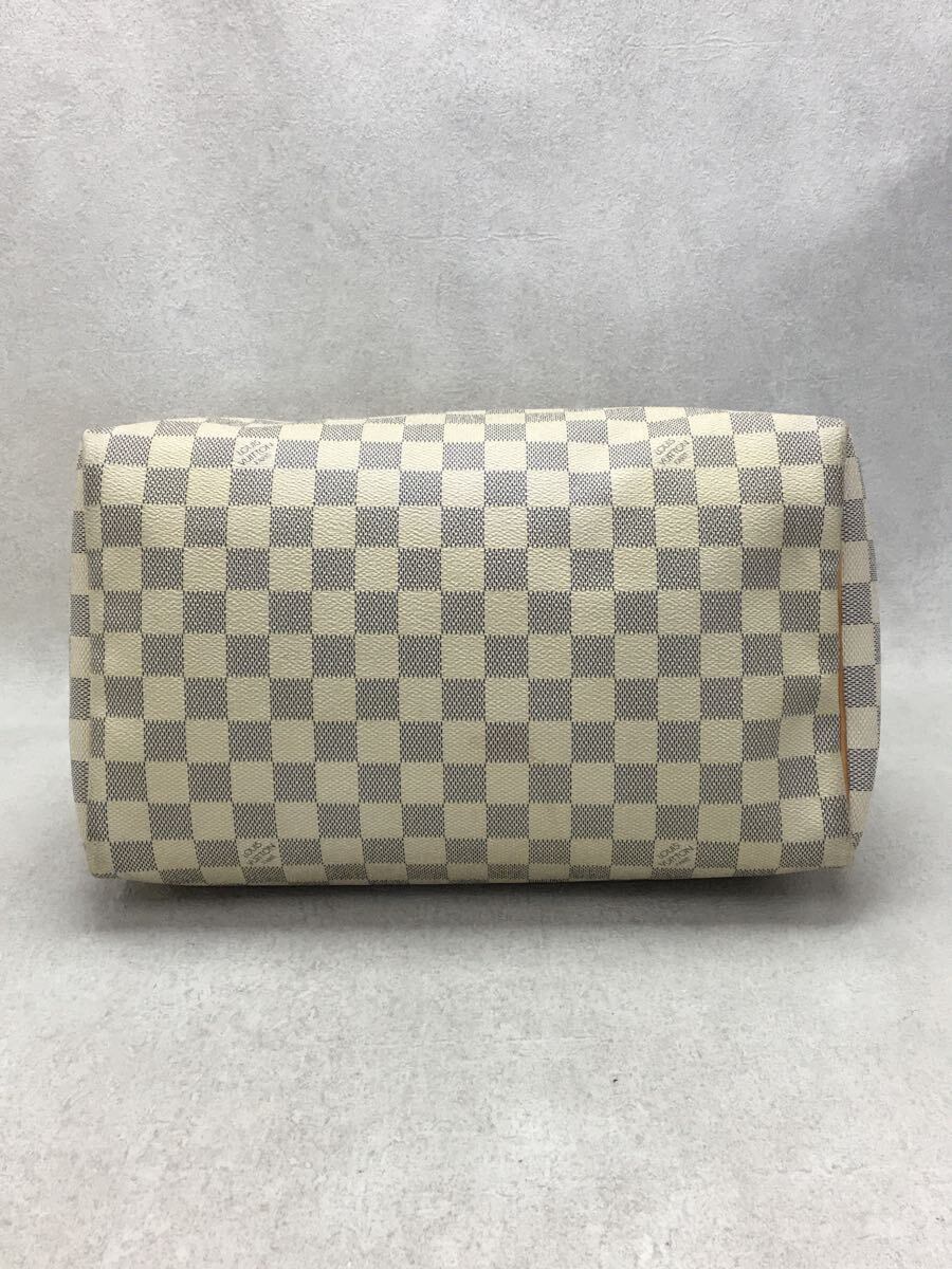 Louis Vuitton Speedy Hand Bag Damier Azur PVC
