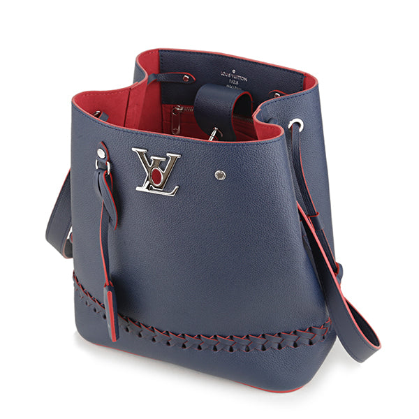 Louis Vuitton Lock Me Shoulder Bag Navy