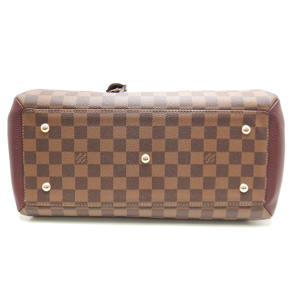 Louis Vuitton Damier Normandy Bordeaux 2WAY Bag Brown