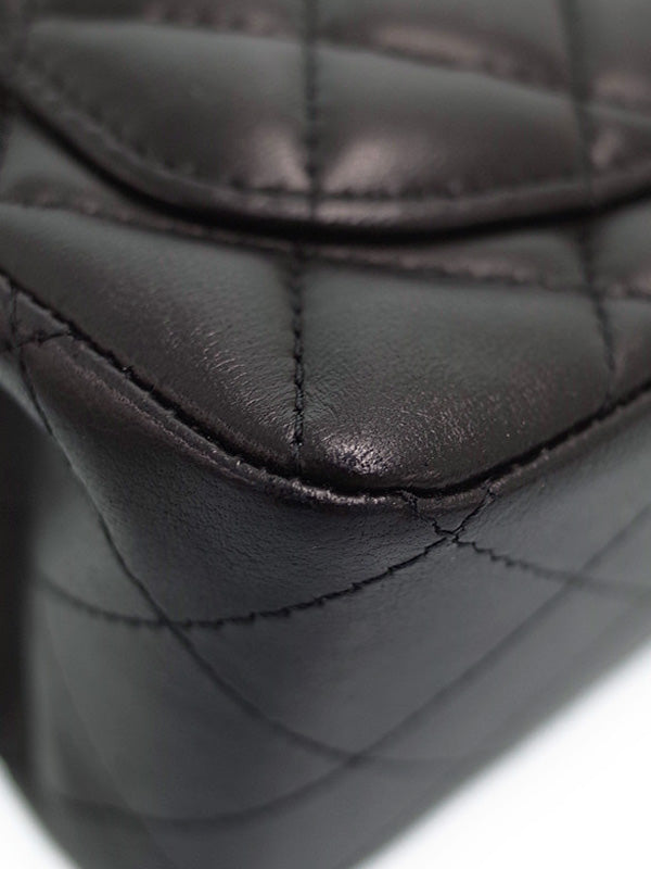 Chanel Mini Matelasse Chain Shoulder Bag Black