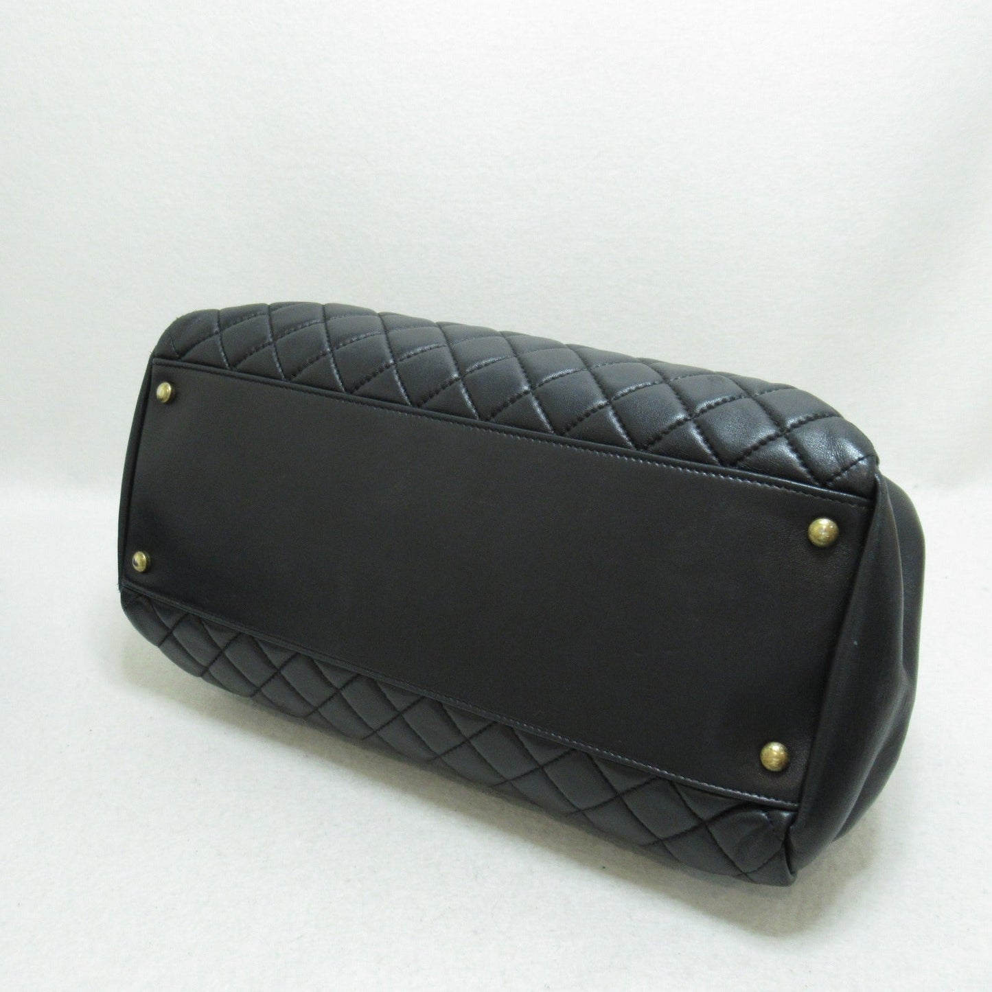 Chanel Mademoiselle Bowling Shoulder Bag Calf Black