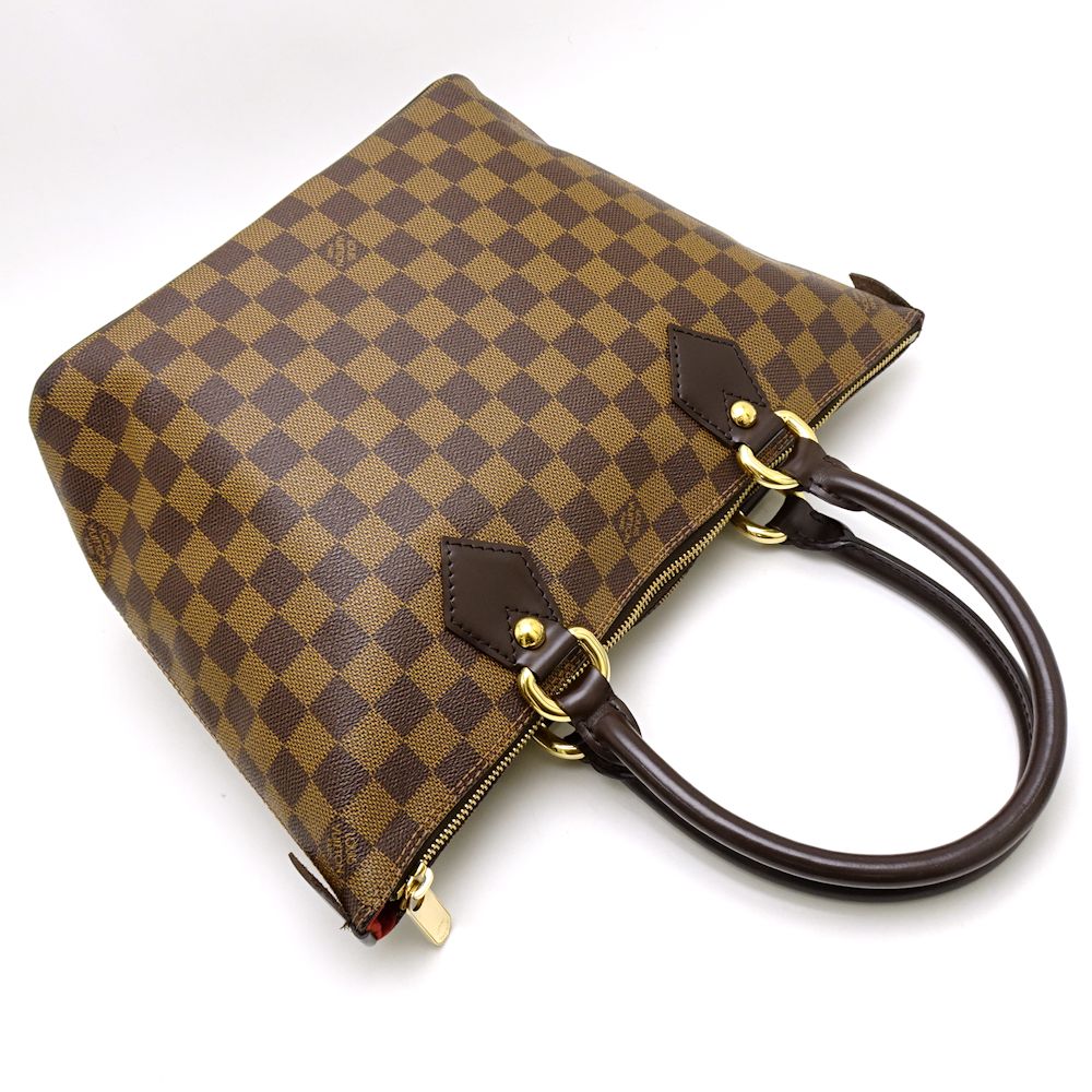 Louis Vuitton Damier Saleya PM Ebene Tote Bag Brown