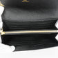 Louis Vuitton Bifold Long Wallet Monogram Implant Portefeuille Sarah Black