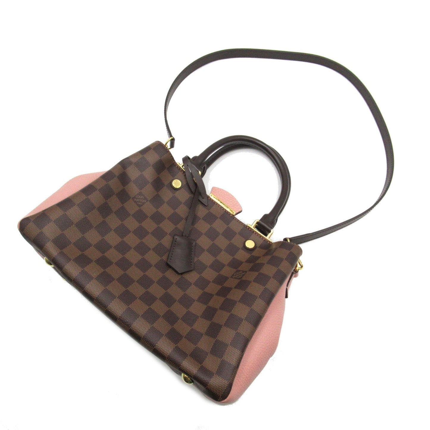 Louis Vuitton Brittany Shoulder Bag Damier Ebene Pink