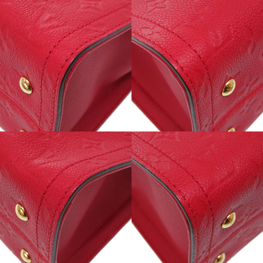 Louis Vuitton Monogram Empreinte Three PM Three Handbag Red