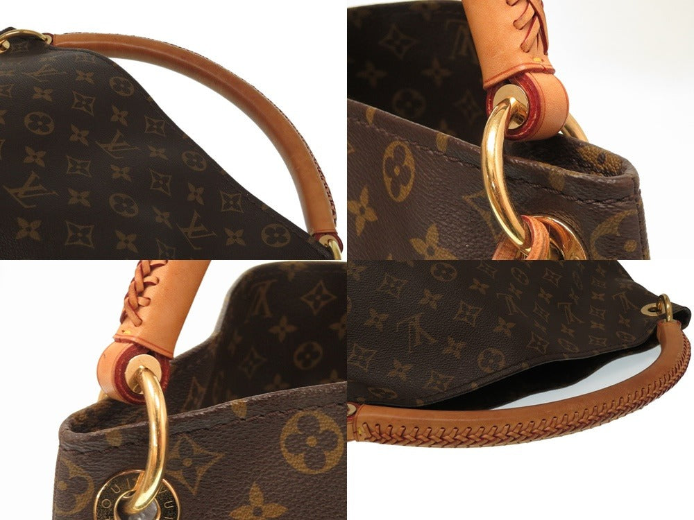 Louis Vuitton Monogram Artsy MM Shoulder Bag Brown