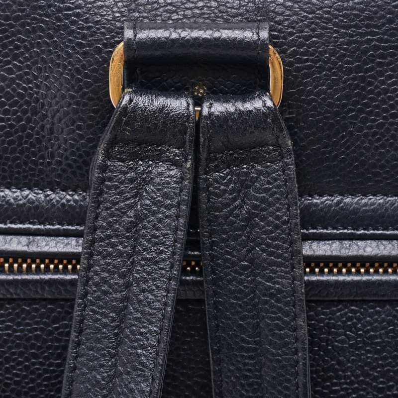 Chanel Chain Backpack Caviar Skin Black