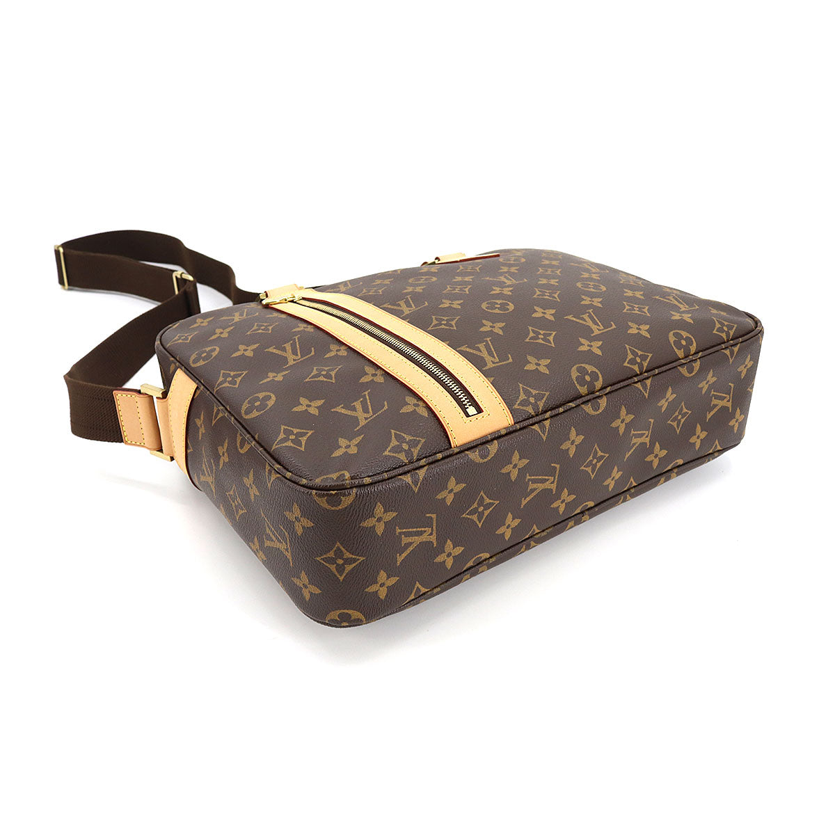 Louis Vuitton Monogram Sac Bosphore 2 Way Hand Shoulder Bag Brown